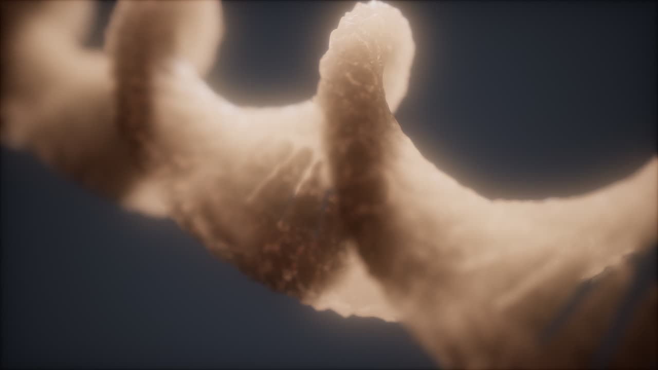 estructura en bucle de la animación de doble hélice de adn