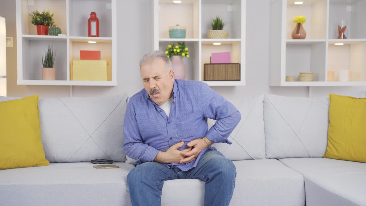 Old man with nausea.