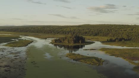 Impresionante-Vista-Aérea-Shirley-Bog-Desierto-Paisaje-Atardecer