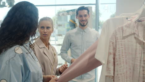 shopping experience at a fashion store