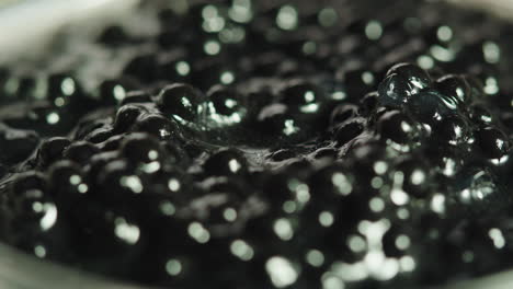close-up of caviar in a bowl