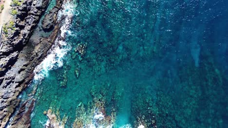 Piscina-Natural-Mar-Antena-De-Los-Gigantes-Tenerife-Costa-Islas-Canarias,-España