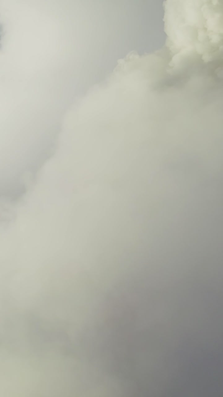 Factory Chimney with Smoke and Clouds
