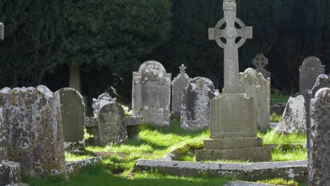 quiet graveyard at the cathedral of st