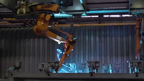 industrial robot in a manufacturing facility