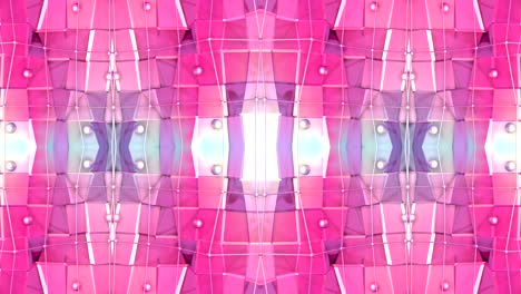 fondo 3d abstracto simple en color gradiente púrpura rojo, estilo low poly como fondo geométrico moderno o entorno matemático con efecto caleidoscópico. bucle sin costuras 4k uhd o fullhd. 31