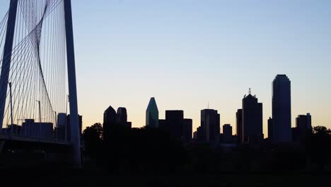time lapse of the sun rising over downtown dallas