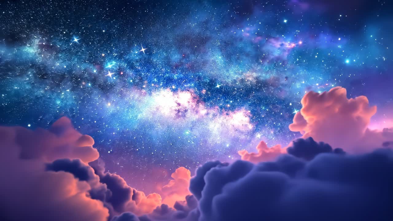 Night Sky Through Clouds