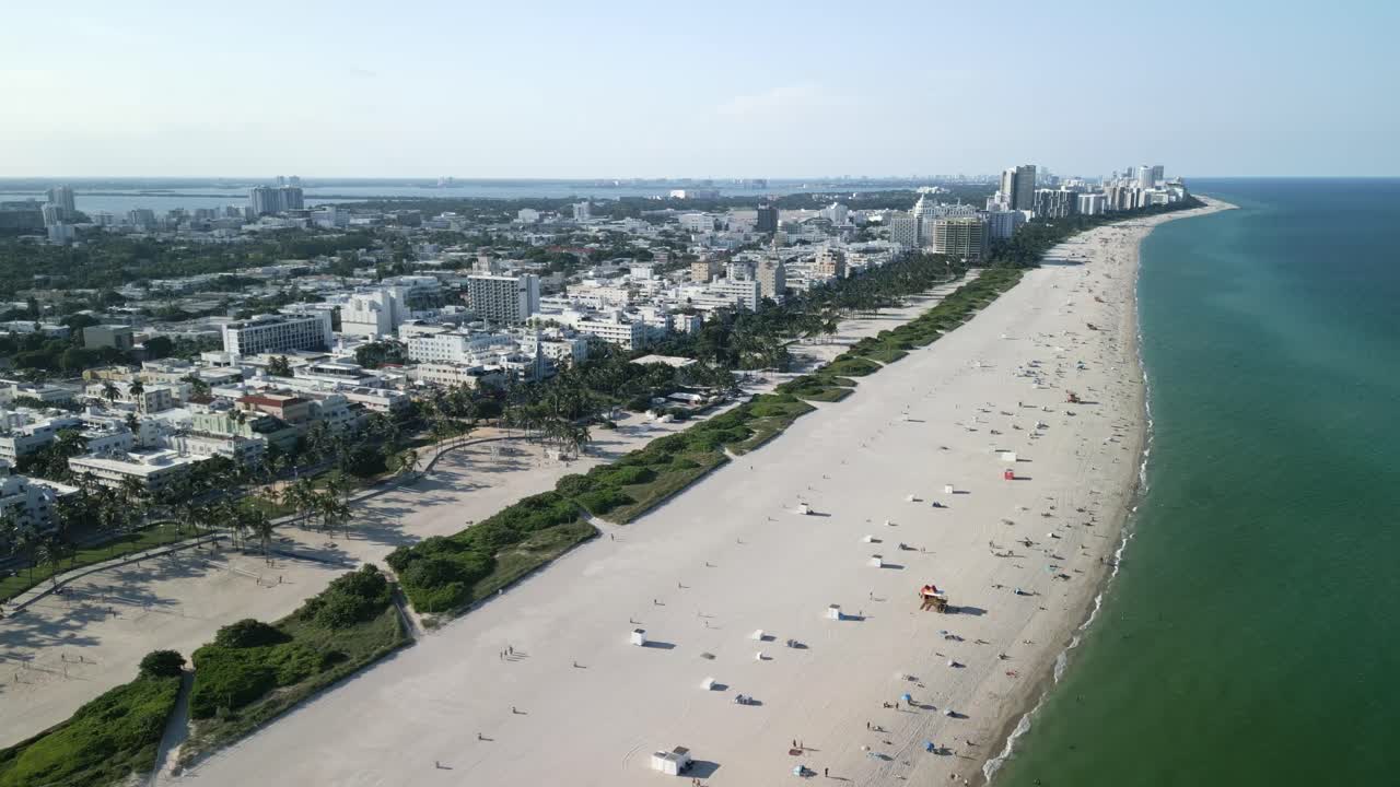 aérea de miami south beach florida estados unidos