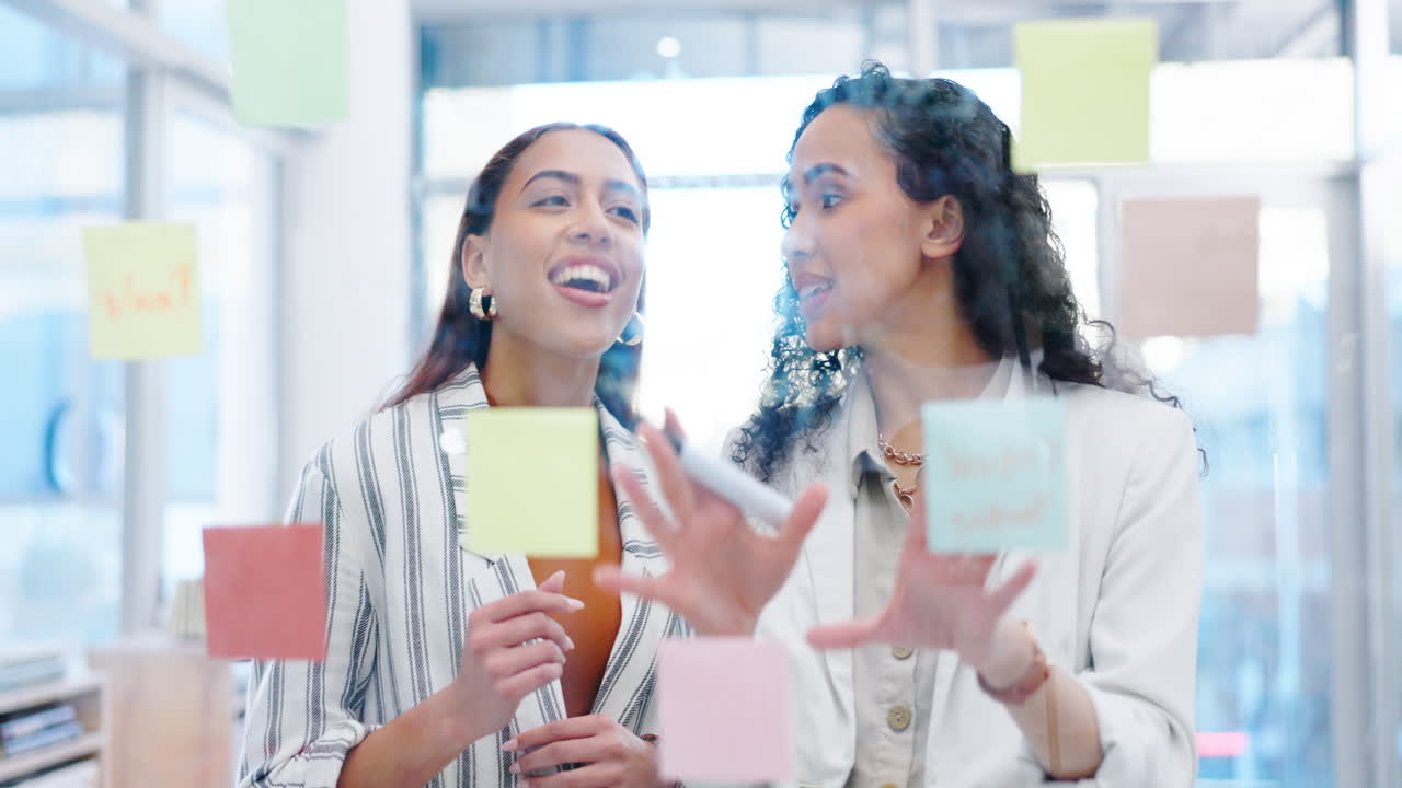 Happy business women, teamwork