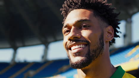 soccer player in stadium