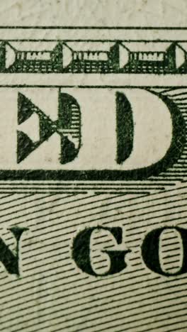 close-up of a us dollar bill