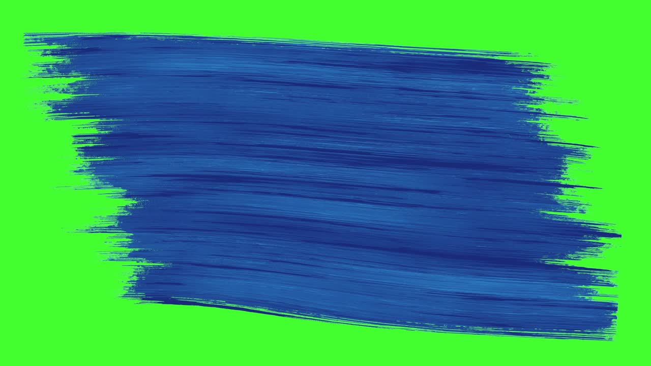 애니메이션 그룬지 - 초록색 화면에 파란색 솔 스트로크