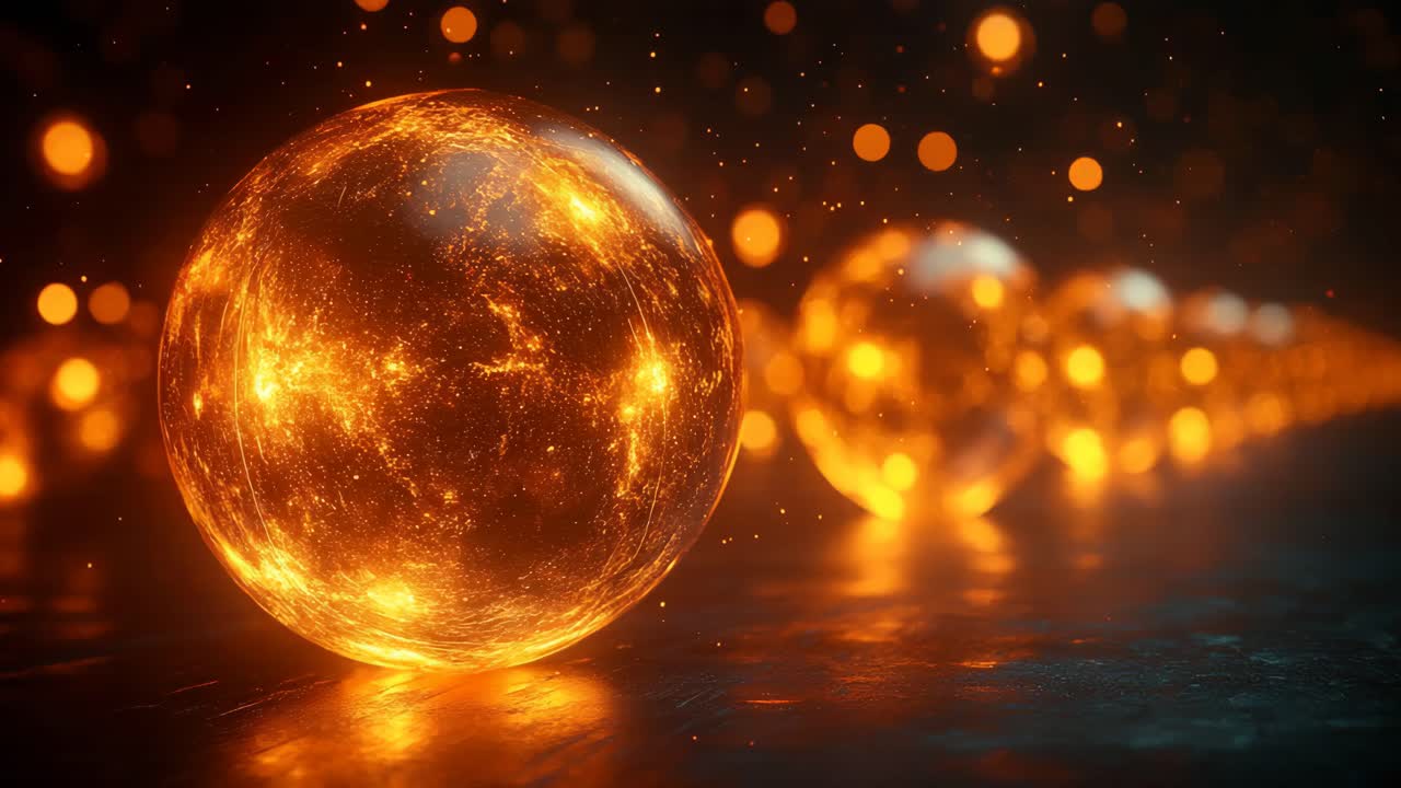 Glowing Energy Spheres