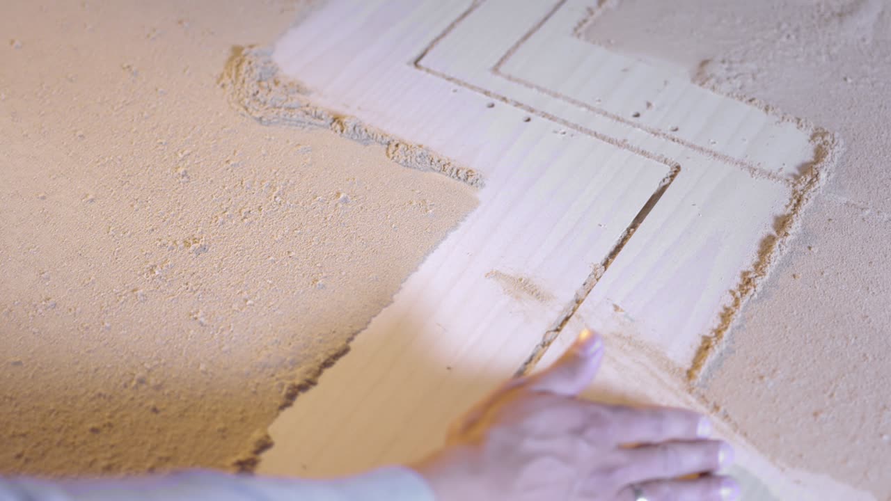 Arte con la sabbia su legno