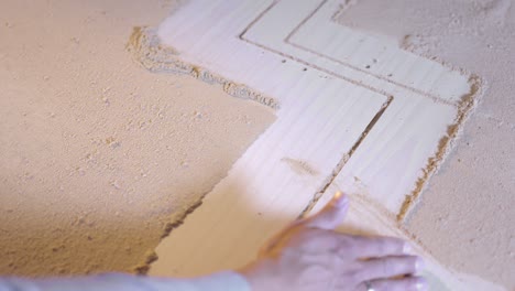 sand art on wood