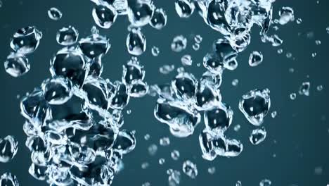 burbujas de agua hirviendo