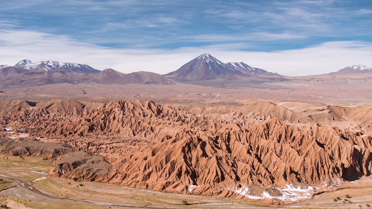 lapso de tiempo del valle de catarpe, atacama, san pedor de atacama, chile