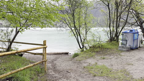 relaxing camping ground near walensee lake with picturesque trail to shore