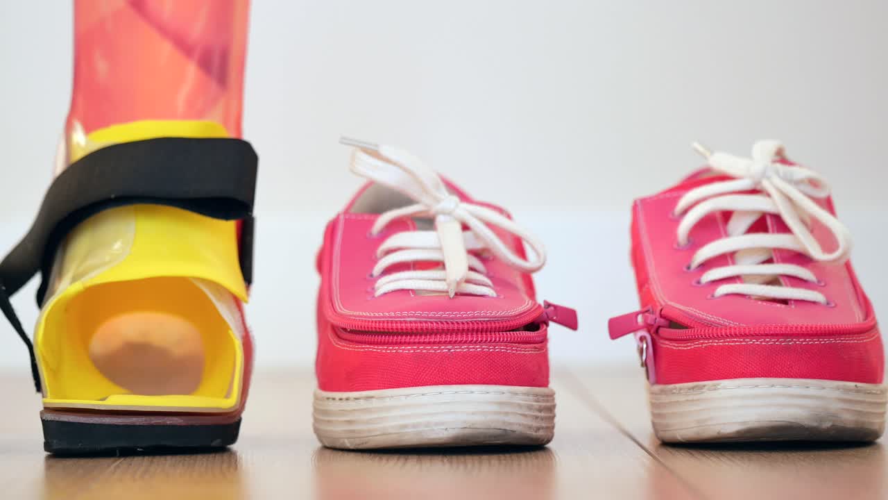 어린이의 다리 브레이스 및 신발