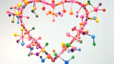 construction of molecular in heart shape