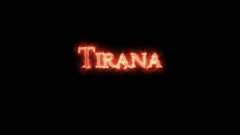 tirana escrito con el archivo. bucle