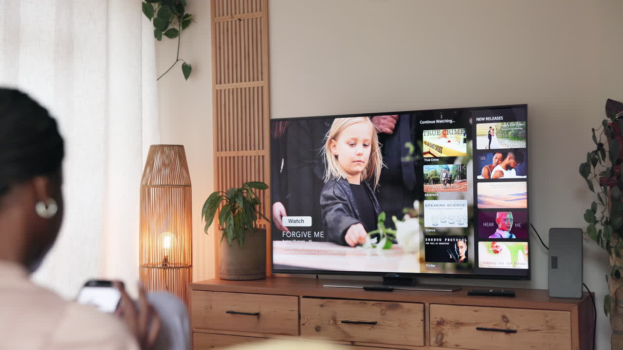 Modern Entertainment Setup with Smart TV