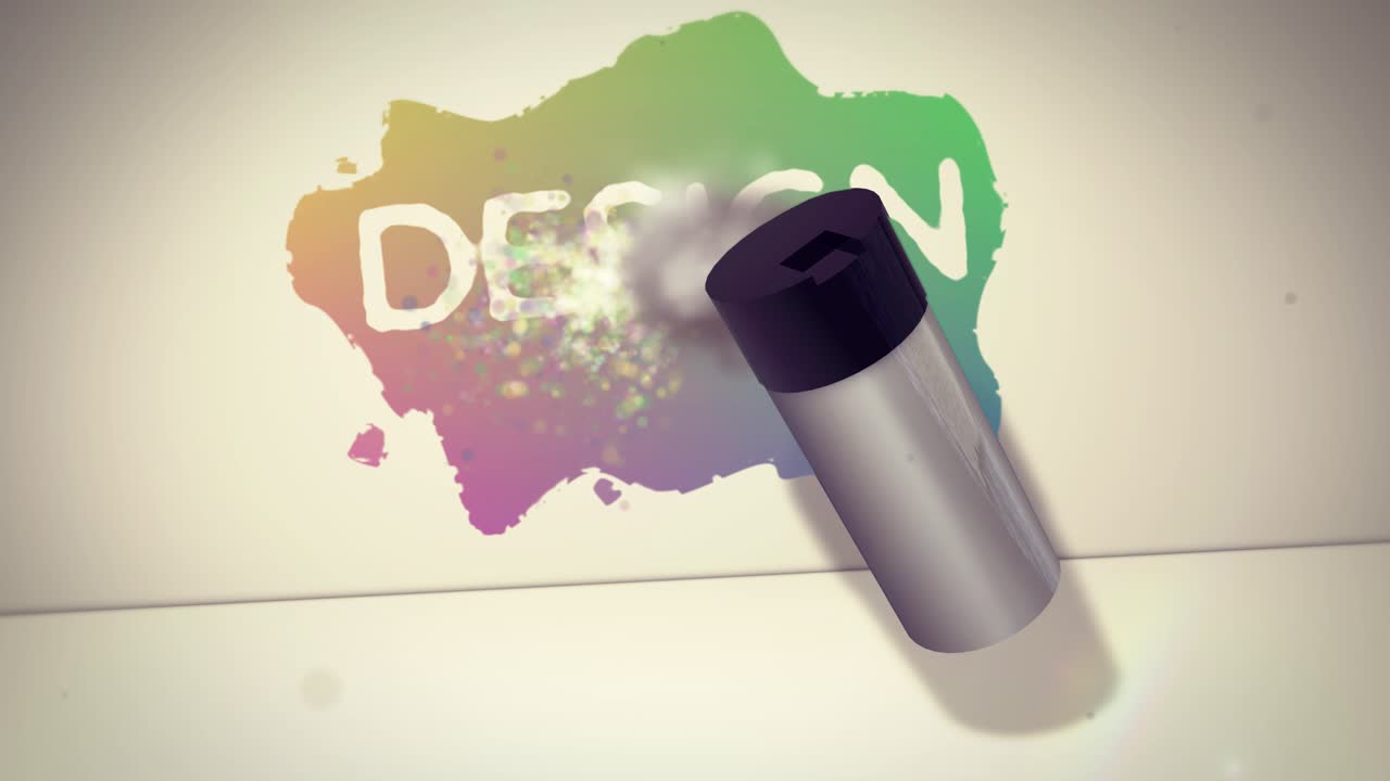 스프레이 단어: 디자인 - 벽에 낙서