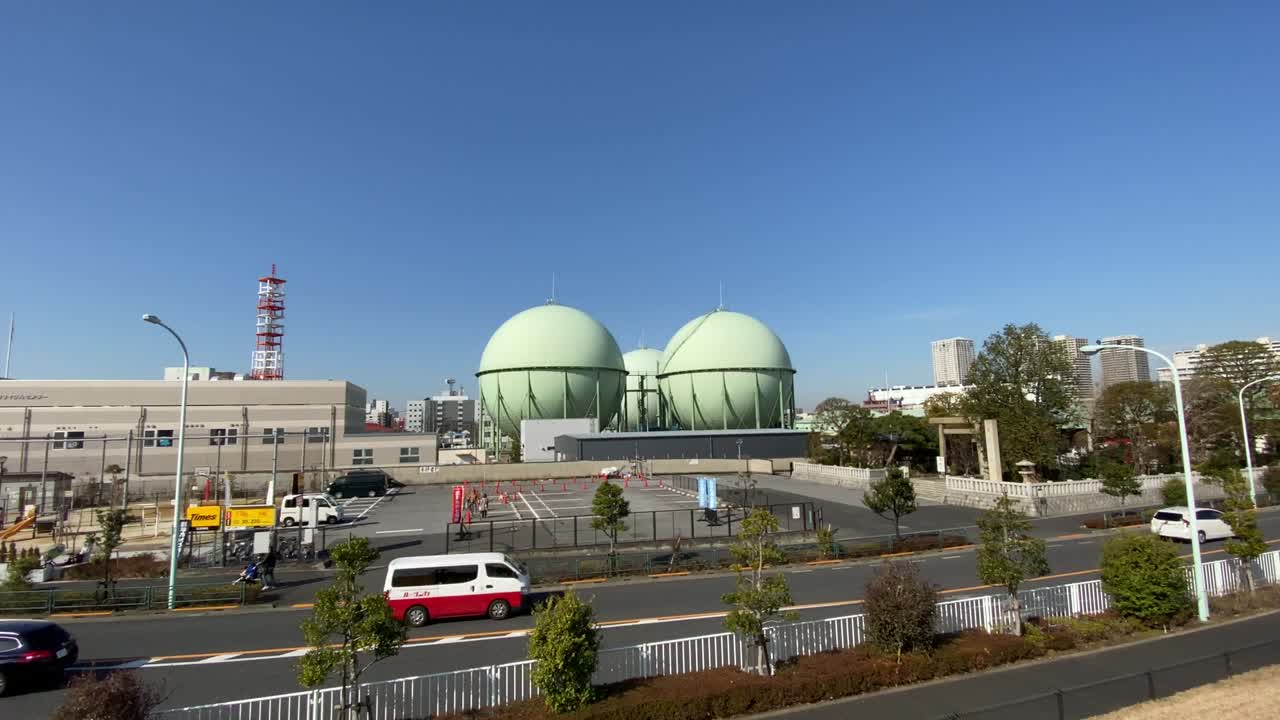 일본에서 가스 크, 도쿄 풍경