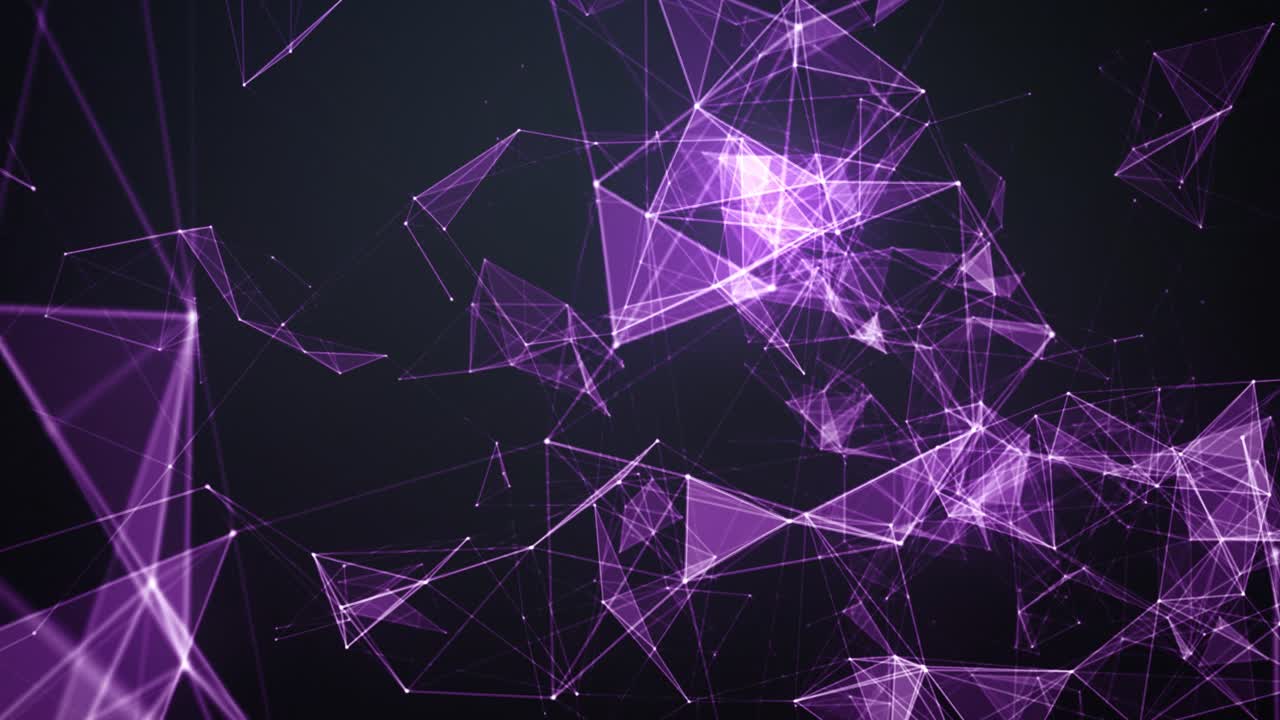 Techno Shape Polygon Background Loop - animation