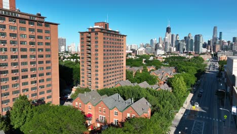 residential neighborhood near downtown chicago, illinois