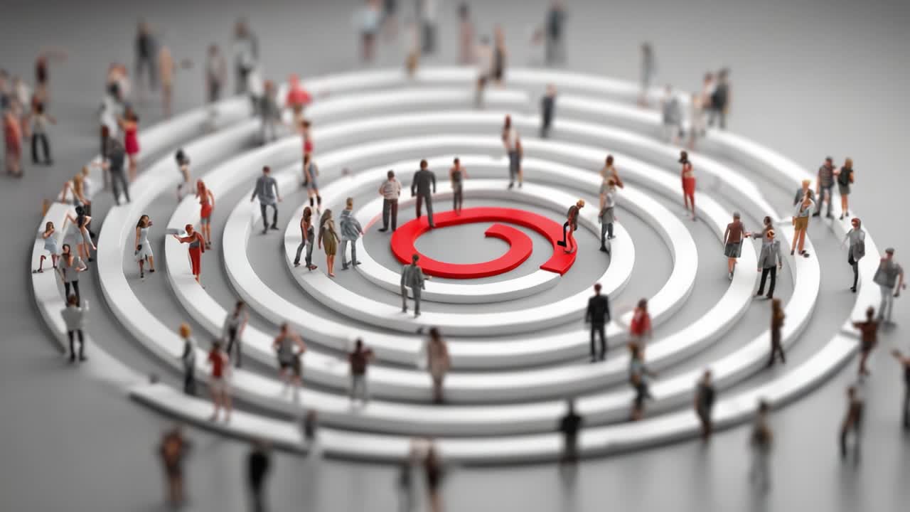 A Thriving Community Centered Around Connection: An Engaging Visual of Diverse Individuals Collaborating in a Circular Setting