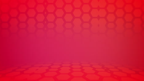 patrón degradado rojo con hexágonos geométricos