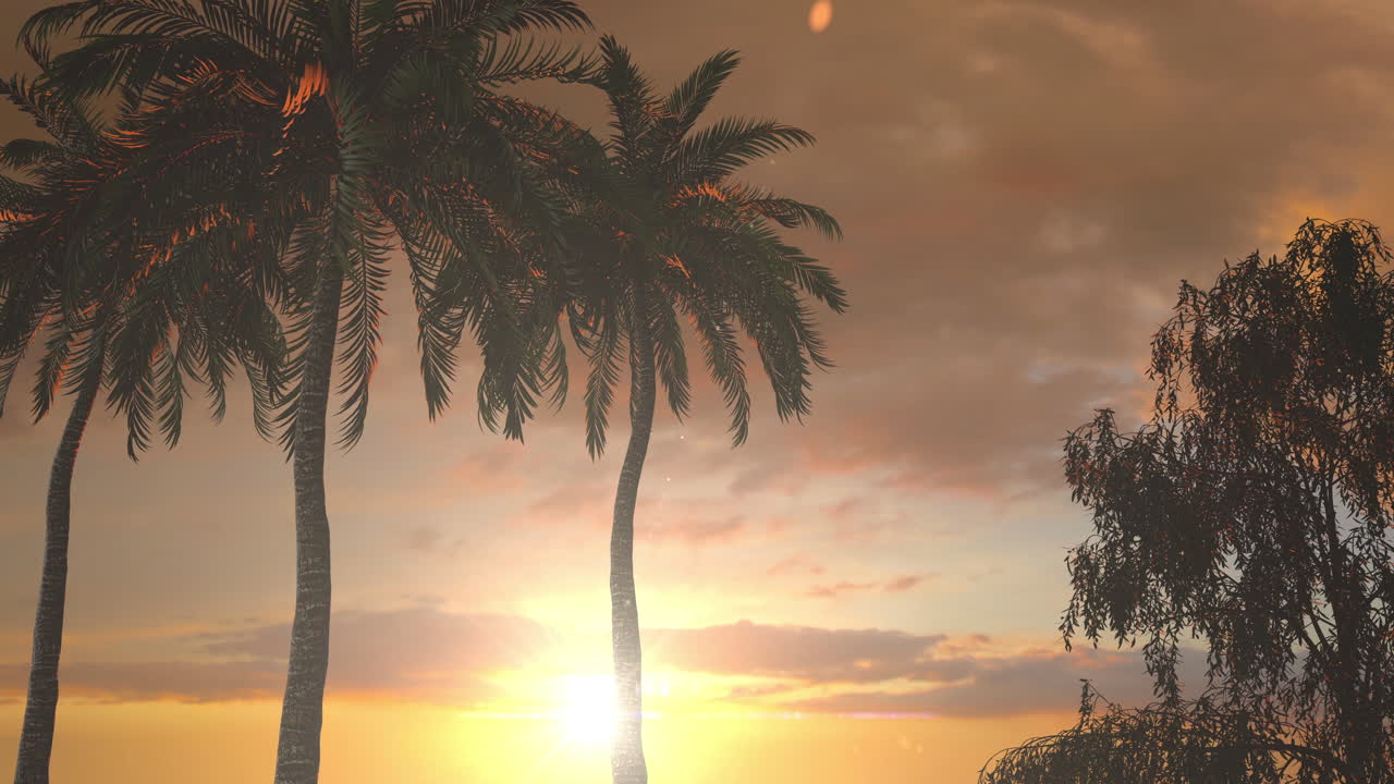 метеоритный дождь на закате