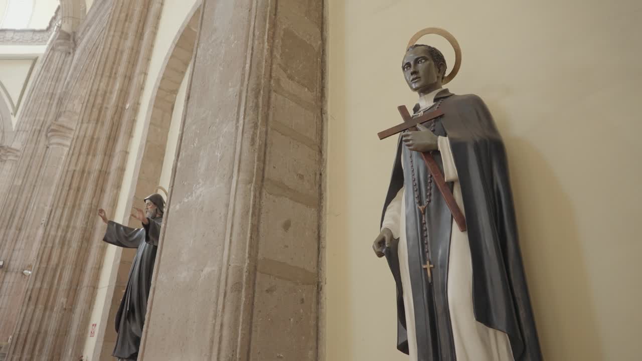 Religious Statues in a Church