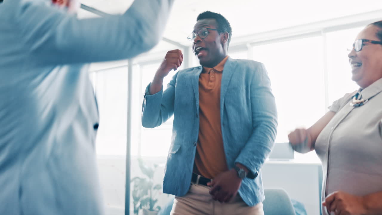 Company dance, office team