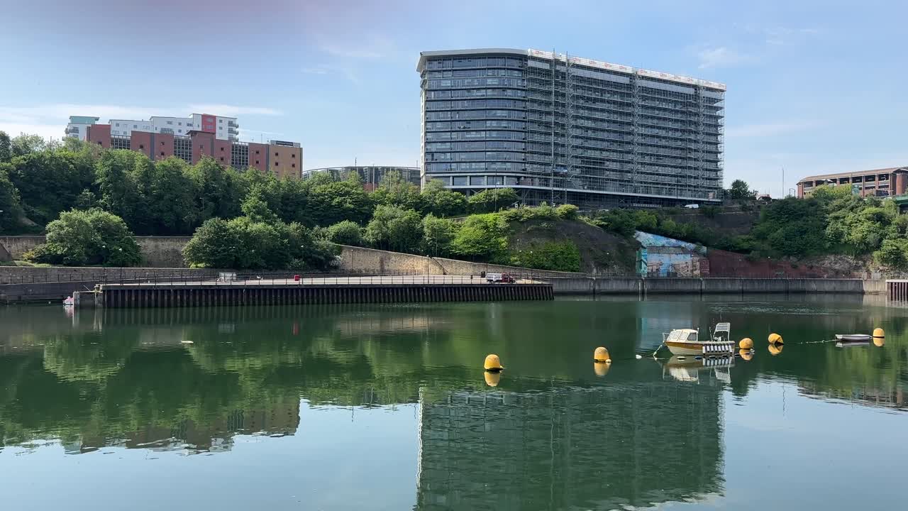 Sunderland north east england uk british city monkwearmouth river bridge buildings
