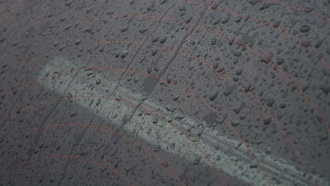 raindrops on a car window