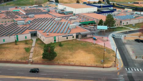 columbine high school in colorado drone video moving out