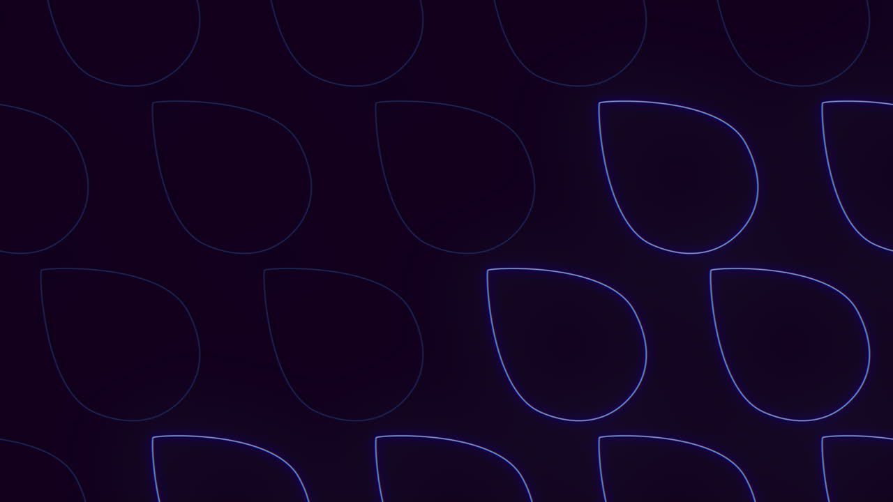 벽지 또는 배경을 위해 구부러진 선을 가진 우아한 파란색과 검은색 추상적인 디자인