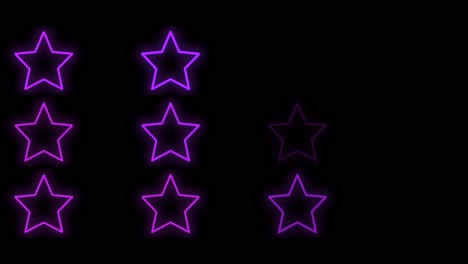 Patrón-De-Estrellas-De-Neón-Púrpura-Y-Retro
