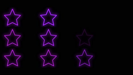 neon purple and retro stars pattern