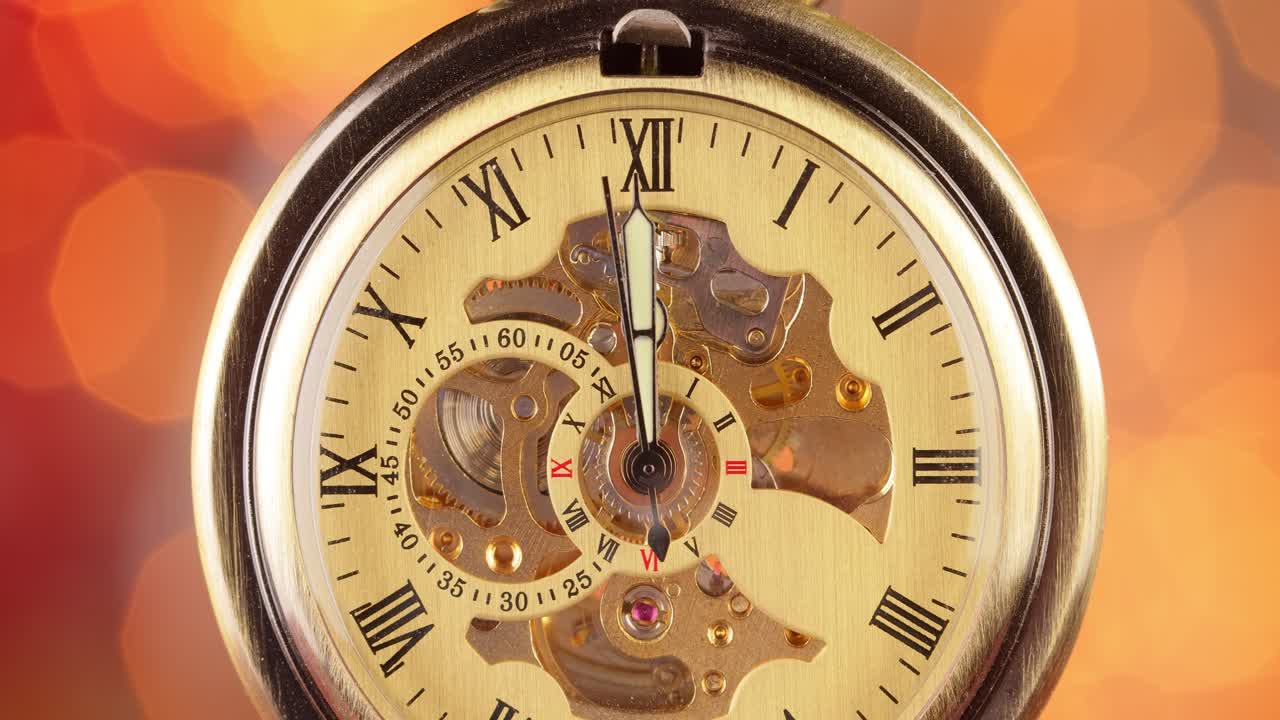 Reloj de estilo retro Fondo abstracto de Navidad o año nuevo