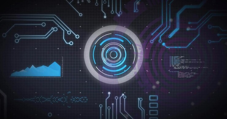 Animation of scope and data processing over computer circuit board