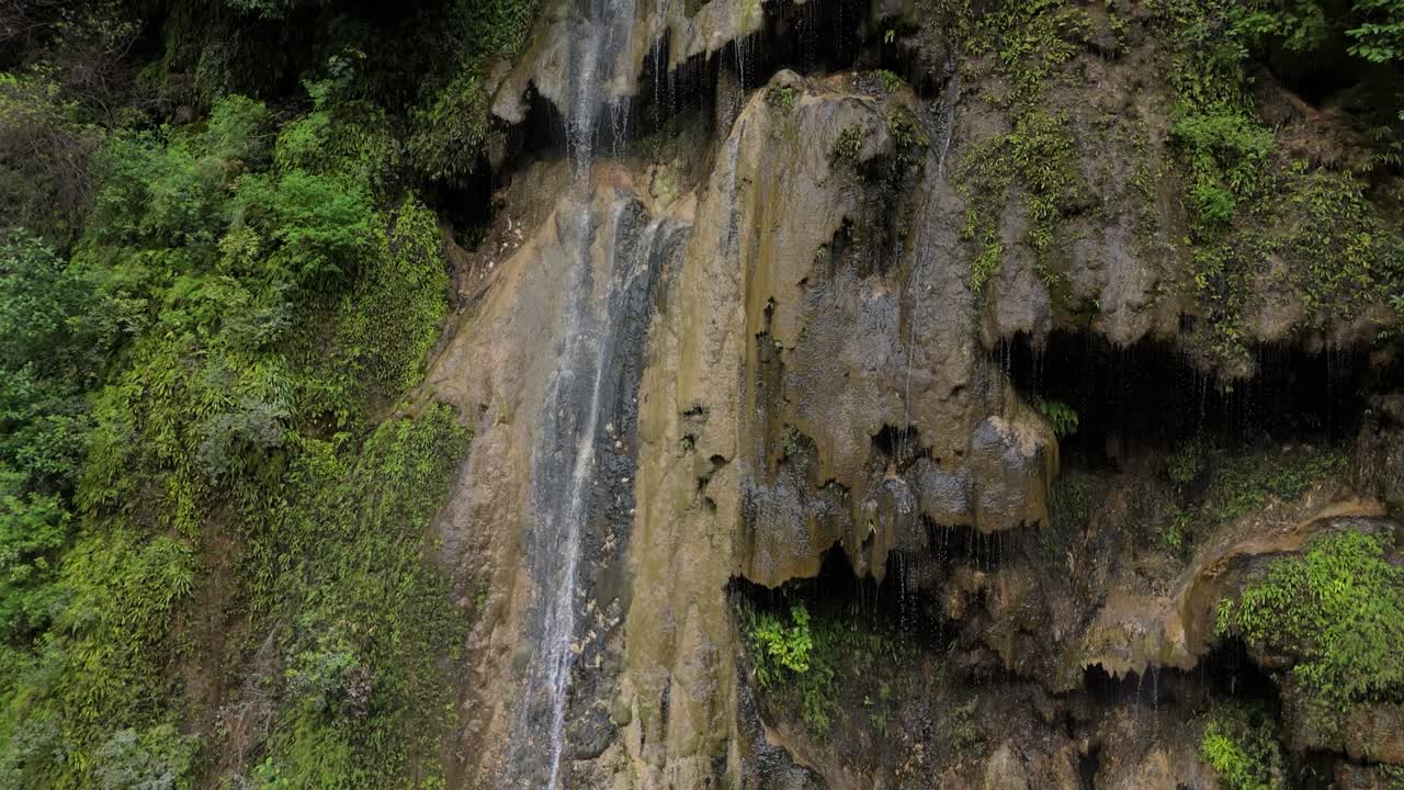Aerial Cinematic Beauty Stunning Drone Footage of Waterfall, Pakistan