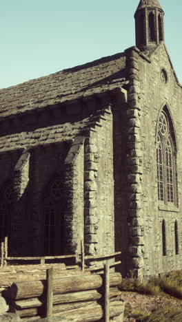 medieval stone church exterior