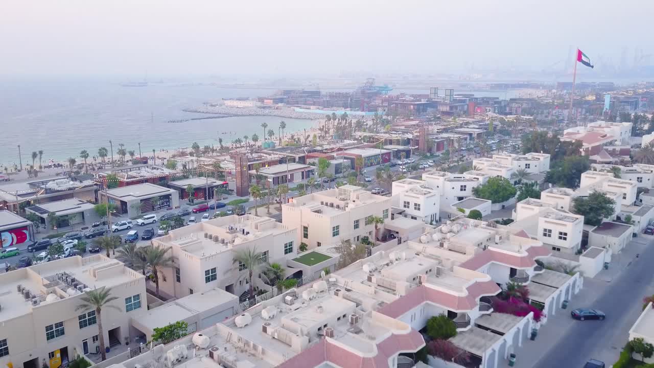 두바이 해변 도시 풍경