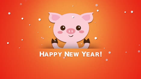 Happy-New-Year-text-and-funny-pig