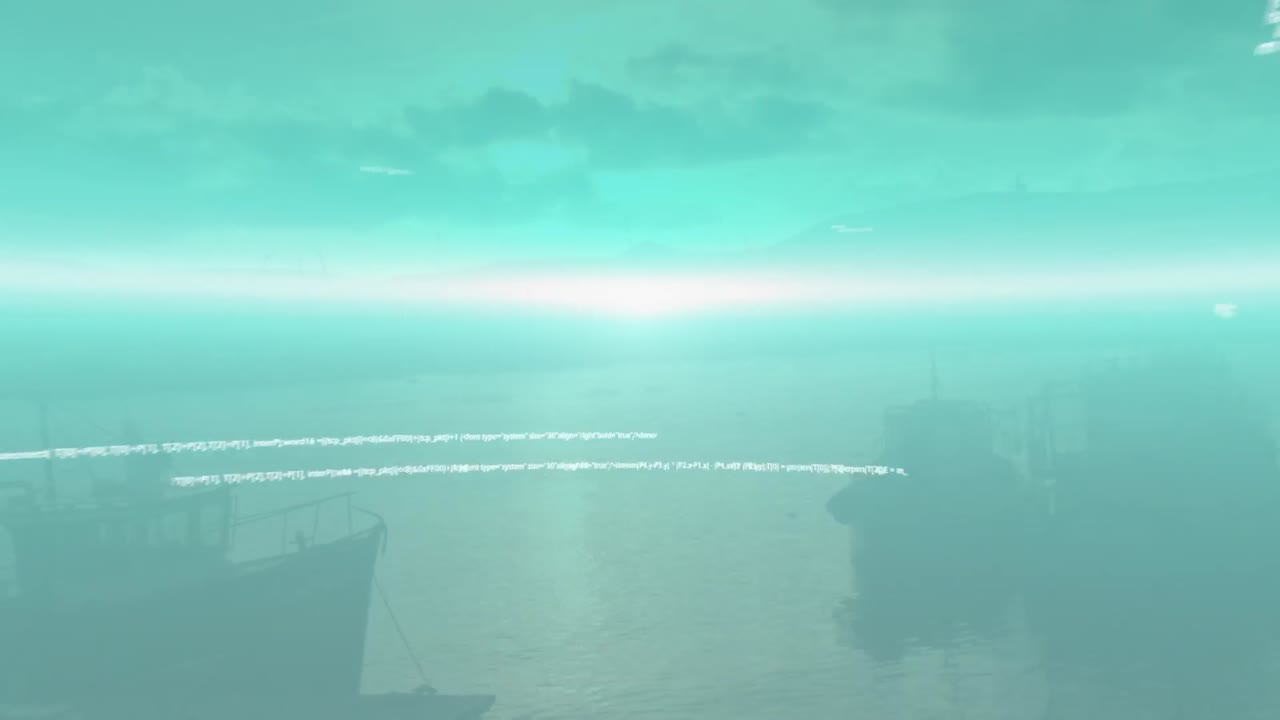 도시 풍경 위의 데이터 처리 애니메이션