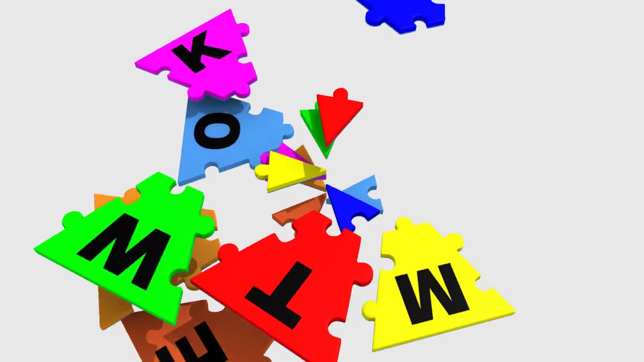 piezas coloridas en 3d que forman en círculo la palabra trabajo en equipo